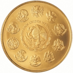 Золотая инвестиционная монета Мексики "Либертад" (Свобода) 31,1 грамм 2015 год