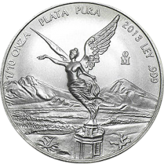 Серебряная монета "Мексиканский либертад" 31,1г.,Ag 999